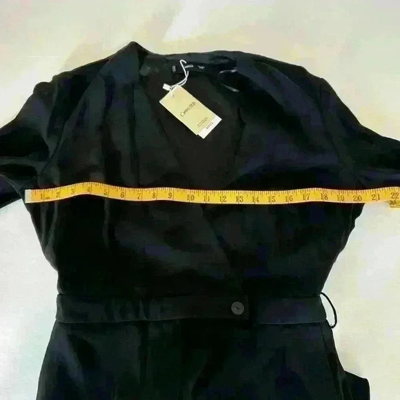 NWT Mango Black Belted jumpsuit - Picture 9 of 11